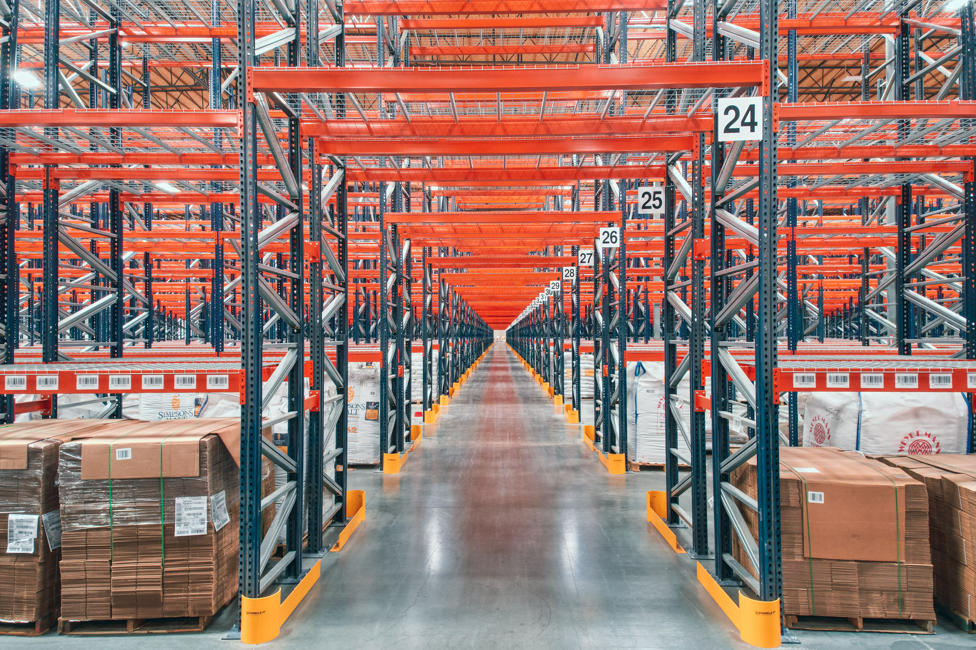 Industrial pallet racking installation in Halethorpe warehouse